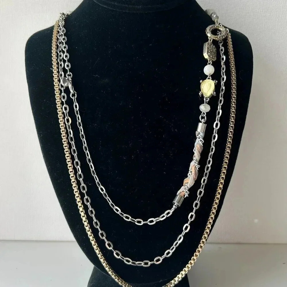 Vintage Ann Taylor LOFT Multi-chain Necklace
